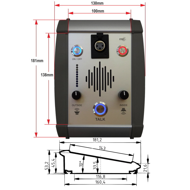 DVOSMERNA KOMUNIKACIJSKA NAPRAVA INTERCOM IC-1